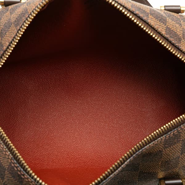 Pre-owned Louis Vuitton Damier Ebene Papillon 26 Brown