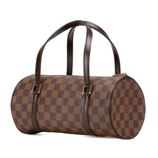 Pre-owned Louis Vuitton Damier Ebene Papillon 26 Brown