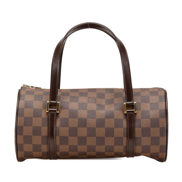 Pre-owned Louis Vuitton Damier Ebene Papillon 26 Brown