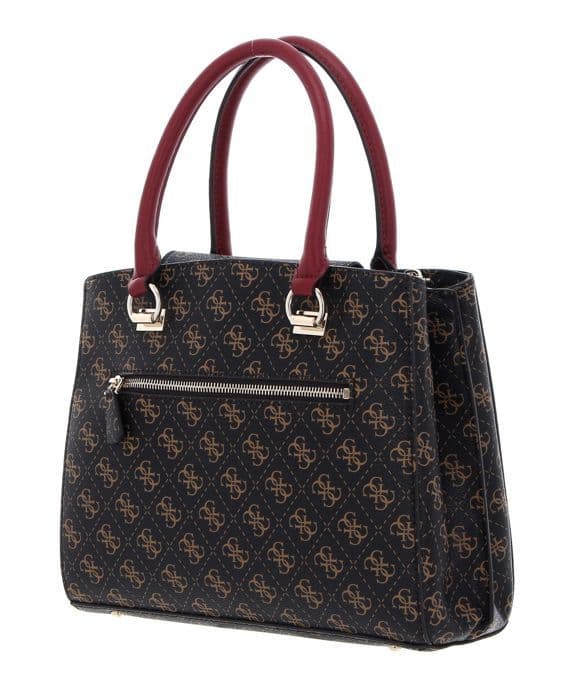 GUESS Brun handväska för kvinnor - Noelle Girlfriend Satchel 214803