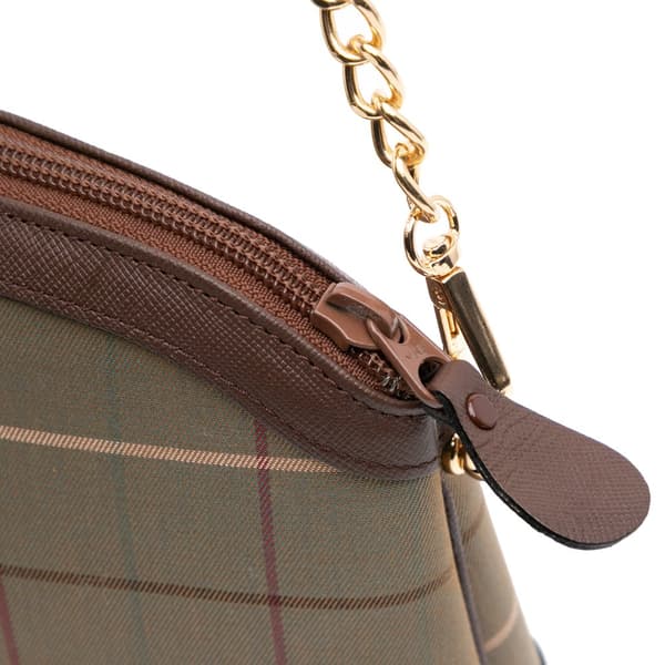 Pre-owned Burberry Vintage Check Canvas Satchel Brown
