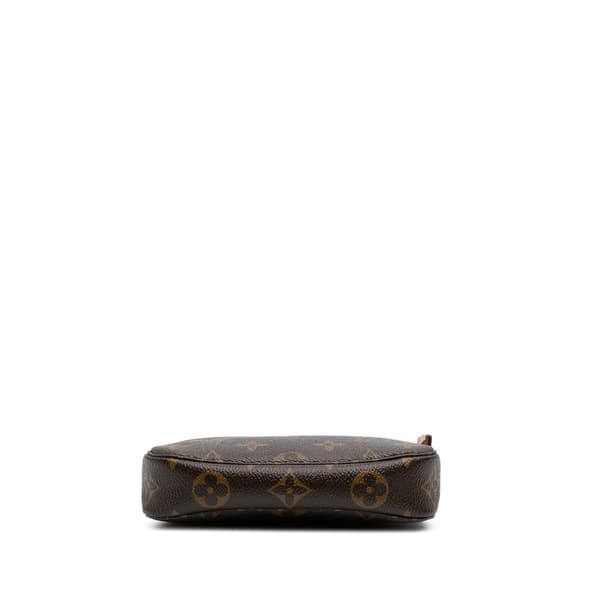 Pre-owned Louis Vuitton Monogram Mini Pochette Accessoires Brown
