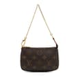 Miniatyrbilde 1 av 8: Pre-owned Louis Vuitton Monogram Mini Pochette Accessoires Brown