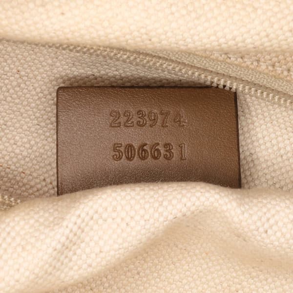 Pre-owned Gucci GG Canvas Sukey Satchel Brown
