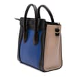 Pikkukuva 2 / 8: Pre-owned Celine Nano Tricolor Leather Luggage Tote Blue