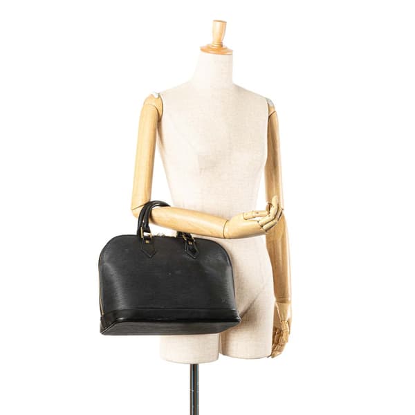 Pre-owned Louis Vuitton Epi Alma PM Black