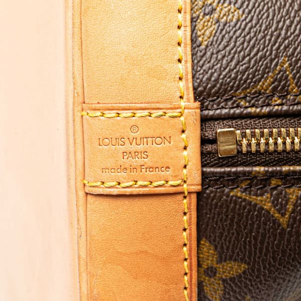 Pre-owned Louis Vuitton Monogram Alma PM Brown