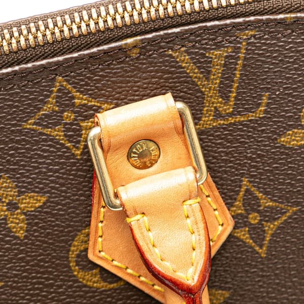 Pre-owned Louis Vuitton Monogram Alma PM Brown