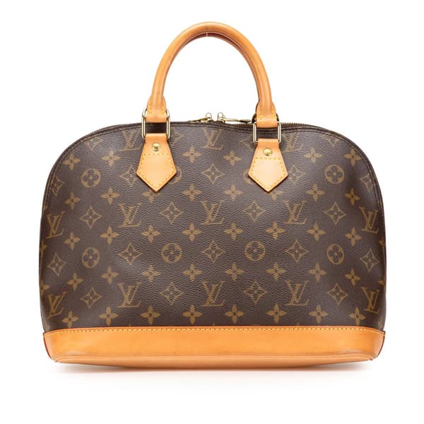 Pre-owned Louis Vuitton Monogram Alma PM Brown