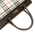 Miniatyrbilde 10 av 10: Pre-owned Burberry House Check Canvas Handbag Brown