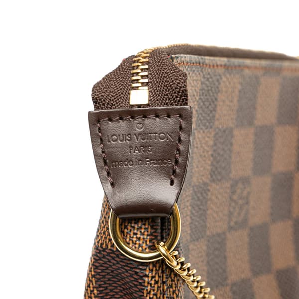 Pre-owned Louis Vuitton Damier Ebene Mini Pochette Accessoires Brown