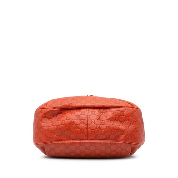 Pre-owned Gucci Medium Guccissima Emily Satchel Orange