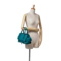 Miniatyrbillede 8 af 8: Pre-owned Bottega Veneta Nappa Intrecciato Monaco Bag Blue