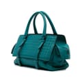 Miniatyrbillede 2 af 8: Pre-owned Bottega Veneta Nappa Intrecciato Monaco Bag Blue
