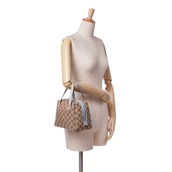 Pre-owned Gucci GG Canvas Handbag Brown