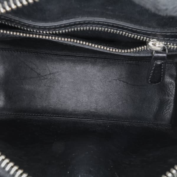 Pre-owned Dior Medium Calfskin Patch Embellished Lady Dior Black