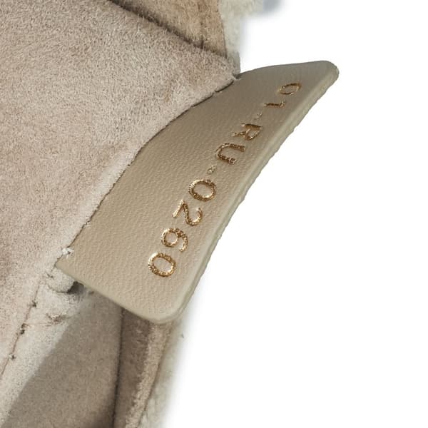 Pre-owned Dior Mini Velvet Crystal Embellished Saddle Gray