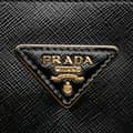 Miniatyrbilde 5 av 10: Pre-owned Prada Medium Saffiano Vernice Double Satchel Black