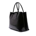 Miniatyrbilde 2 av 10: Pre-owned Prada Medium Saffiano Vernice Double Satchel Black