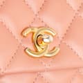Miniatyrbillede 5 af 9: Pre-owned Chanel Mini Lambskin Business Affinity Top Handle Bag Pink