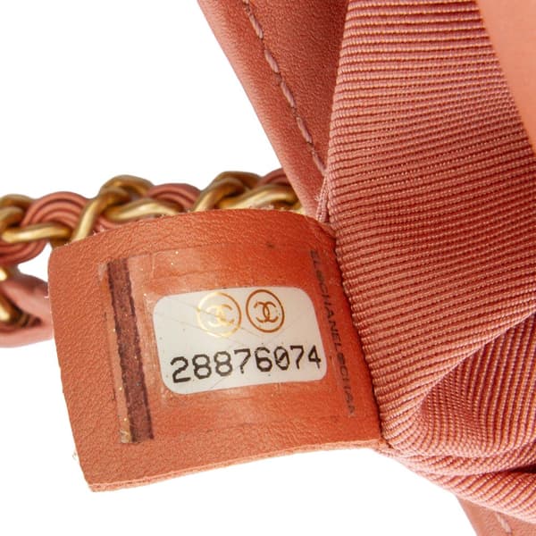 Pre-owned Chanel Mini Lambskin Business Affinity Top Handle Bag Pink