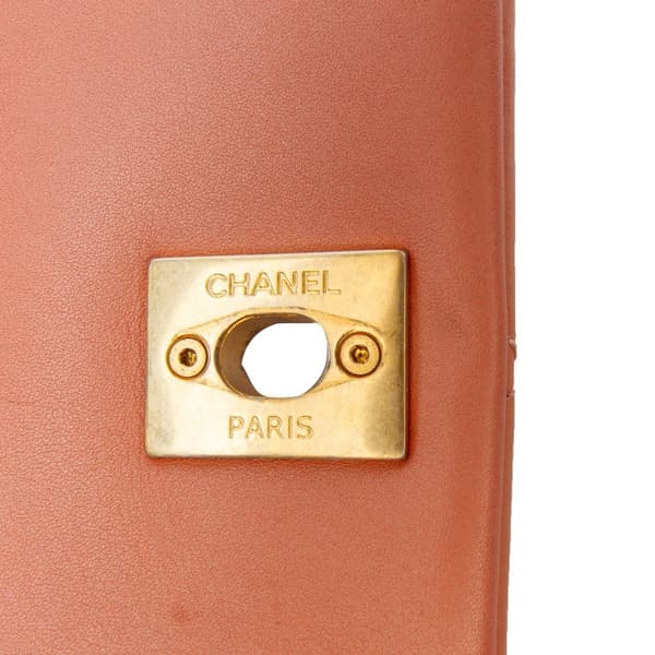 Pre-owned Chanel Mini Lambskin Business Affinity Top Handle Bag Pink