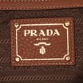 Miniatyrbilde 5 av 10: Pre-owned Prada Vitello Daino Open Convertible Tote Brown
