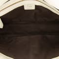 Miniatyrbild 4 av 10: Pre-owned Fendi Zucca Embossed Leather Baguette Satchel White