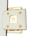 Miniatyrbild 9 av 10: Pre-owned Fendi Zucca Embossed Leather Baguette Satchel White