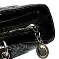 Miniatyrbild 7 av 10: Pre-owned Dior Large Patent Cannage Lady Dior Black