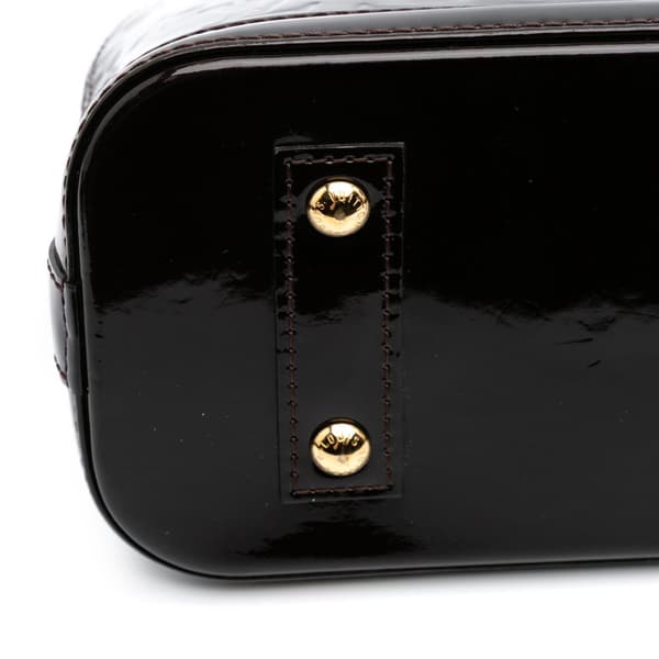 Pre-owned Louis Vuitton Monogram Vernis Alma BB Purple