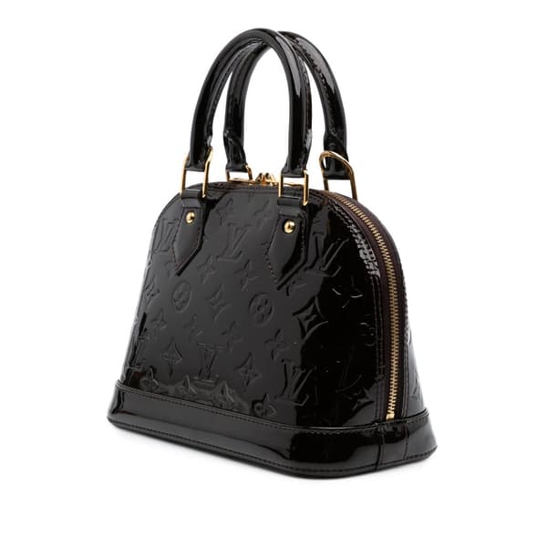 Pre-owned Louis Vuitton Monogram Vernis Alma BB Purple
