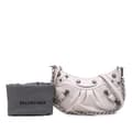 Miniatyrbild 9 av 9: Pre-owned Balenciaga Mini Embossed Le Cagole White