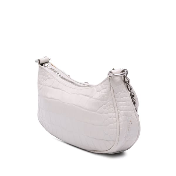 Pre-owned Balenciaga Mini Embossed Le Cagole White