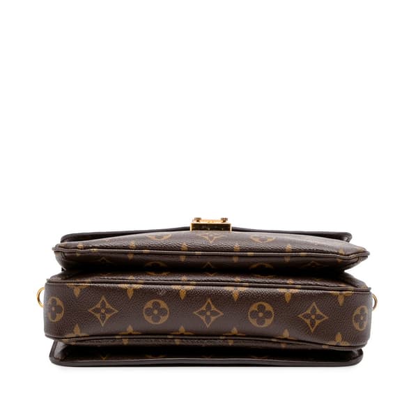 Pre-owned Louis Vuitton Monogram Pochette Metis Brown