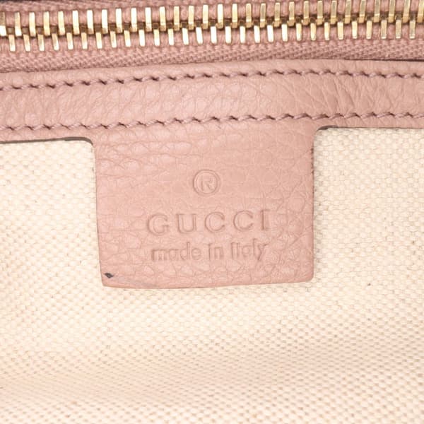 Pre-owned Gucci Large Calfskin Bamboo Shopper Satchel Pink