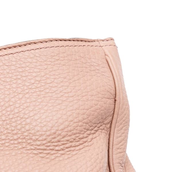 Pre-owned Gucci Large Calfskin Bamboo Shopper Satchel Pink