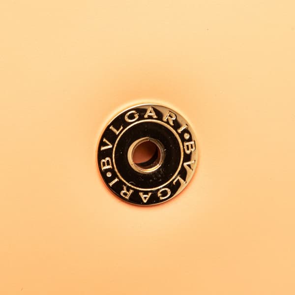 Pre-owned Bvlgari Calfskin Serpenti Forever Top Handle Orange