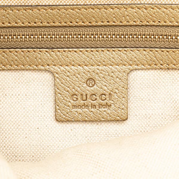 Pre-owned Gucci GG Canvas Bree Satchel Brown