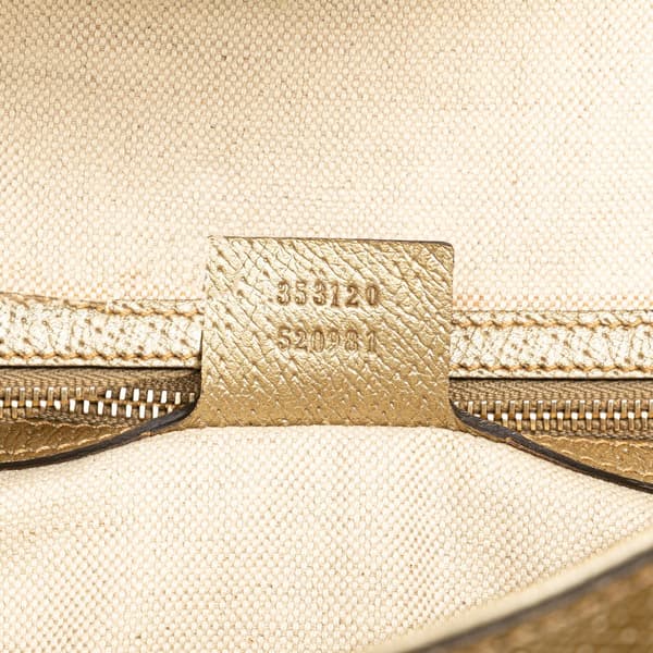 Pre-owned Gucci GG Canvas Bree Satchel Brown