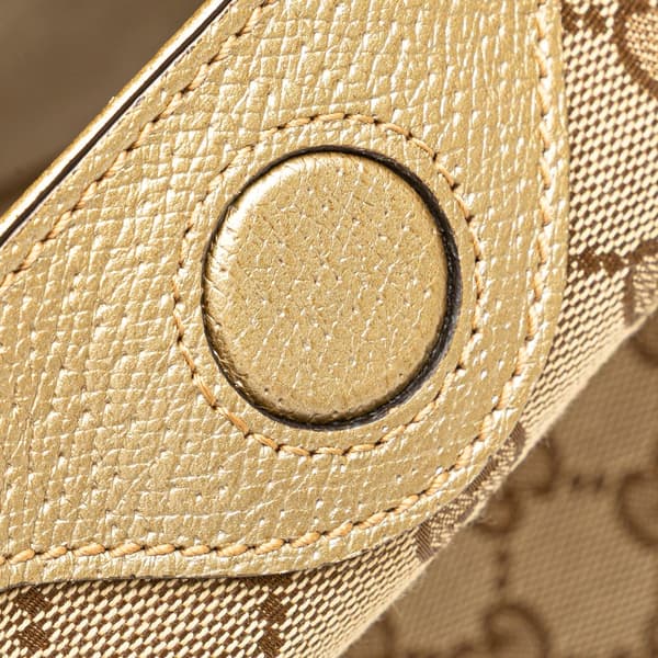 Pre-owned Gucci GG Canvas Bree Satchel Brown