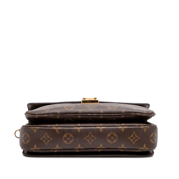 Pre-owned Louis Vuitton Monogram Pochette Metis Brown