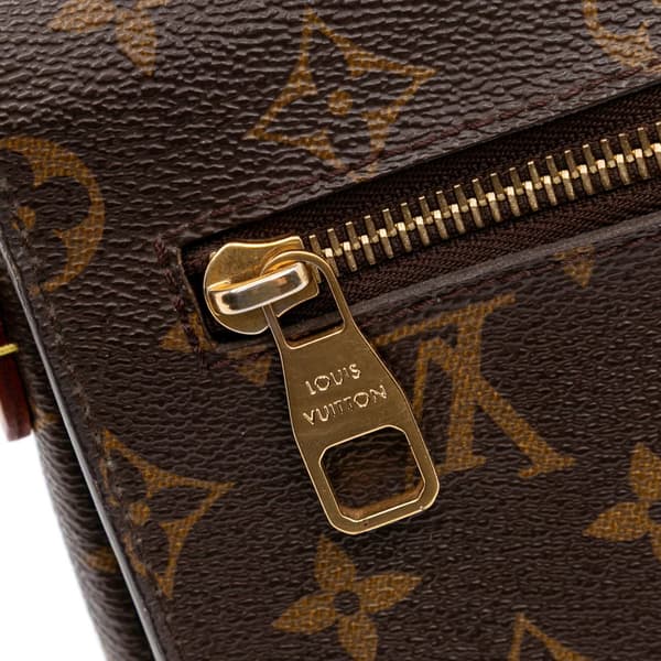 Pre-owned Louis Vuitton Monogram Pochette Metis Brown
