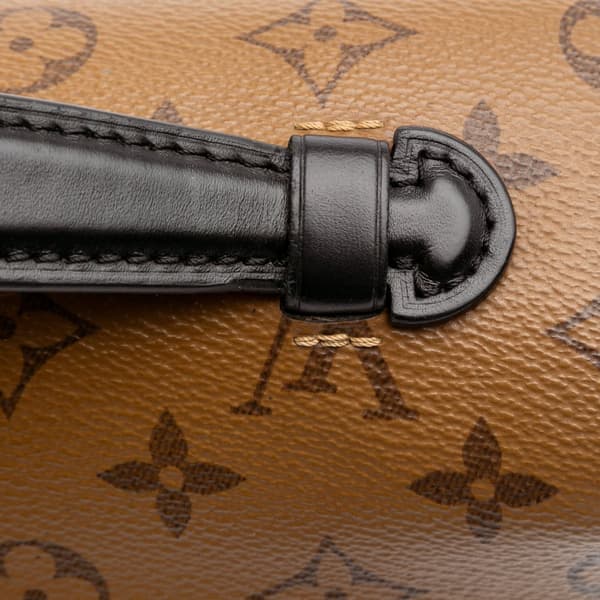 Pre-owned Louis Vuitton Monogram Reverse Pochette Metis Brown