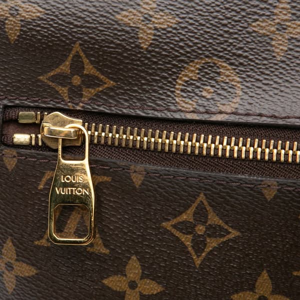 Pre-owned Louis Vuitton Monogram Pochette Metis Brown