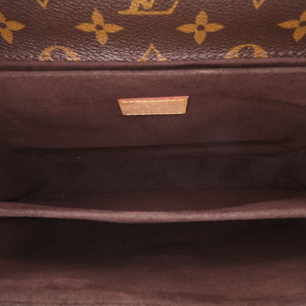 Pre-owned Louis Vuitton Monogram Pochette Metis Brown
