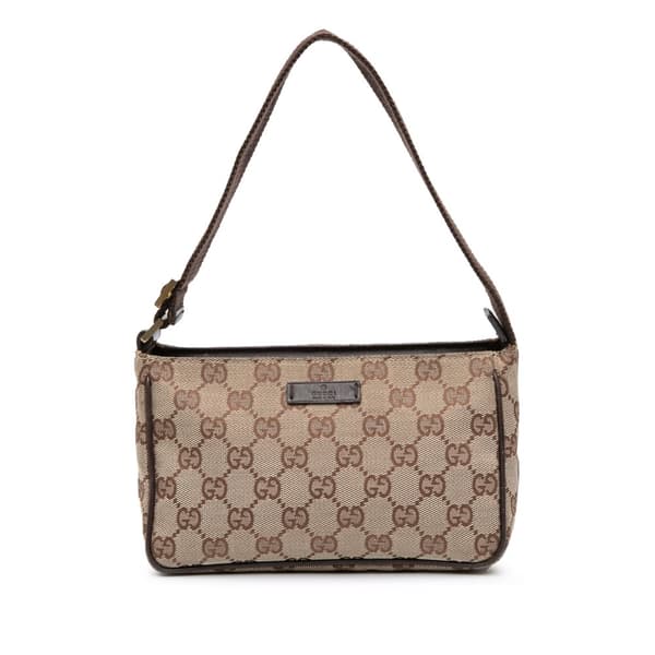 Pre-owned Gucci GG Canvas Handbag Brown