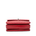 Miniatyrbillede 3 af 10: Pre-owned Chanel Small Chevron Lambskin Trendy CC Flap Red