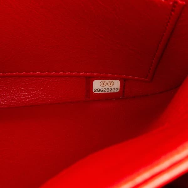 Pre-owned Chanel Small Chevron Lambskin Trendy CC Flap Red