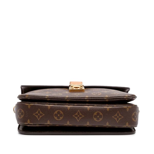 Pre-owned Louis Vuitton Monogram Pochette Metis Brown